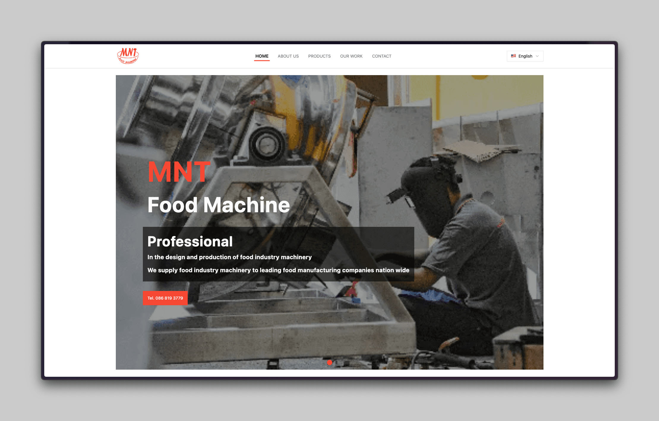 MNT Food Machine - Demo Website